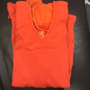 J. Crew orange hoodie. Size small